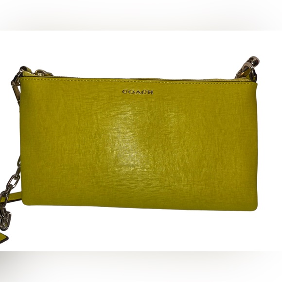 Coach Handbags - Coach - lime green crossbody bag NWOT